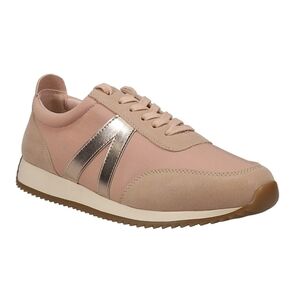MIA Womens Kable Metallic Lace Up Sneakers Size 8.5 In Blush